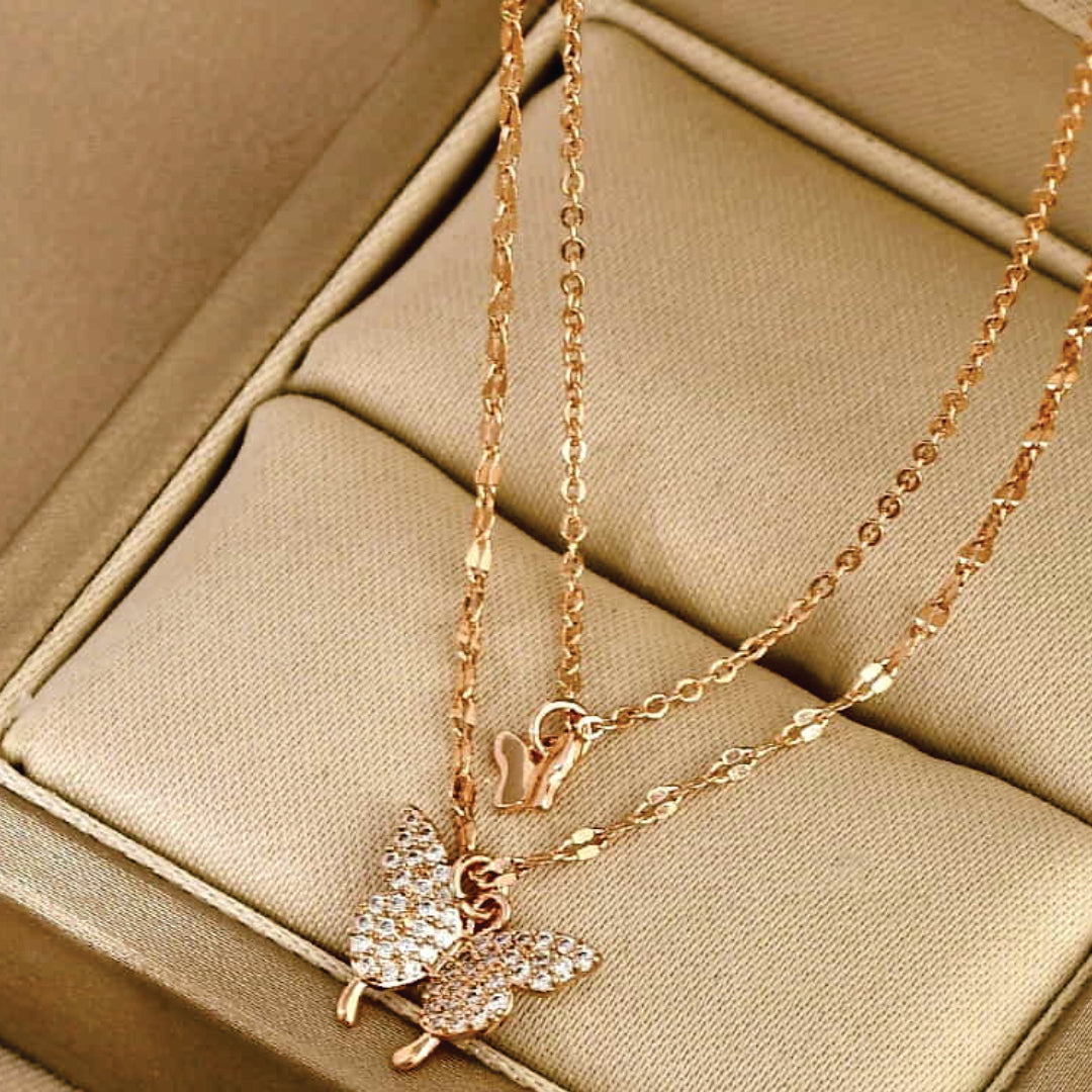 Golden Butterfly Necklace