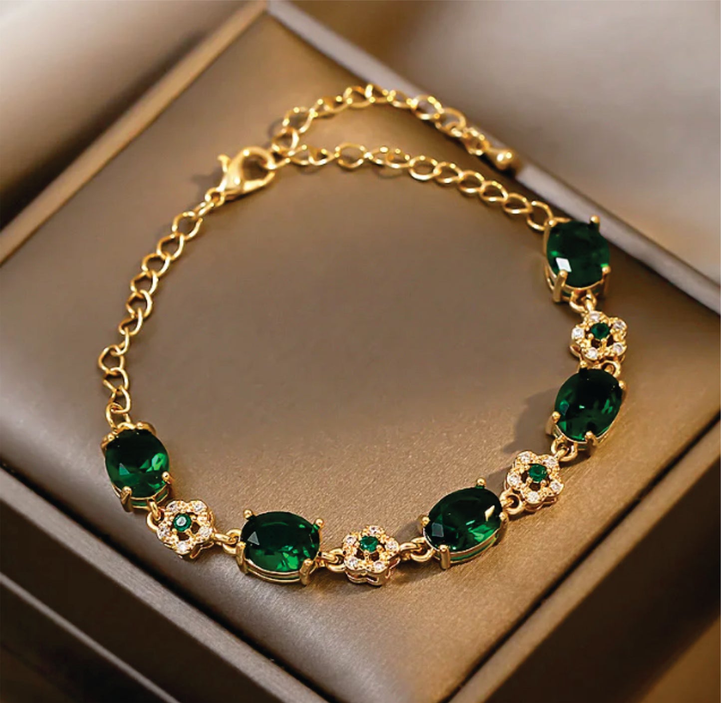 Lush Green Zirconia Bracelet