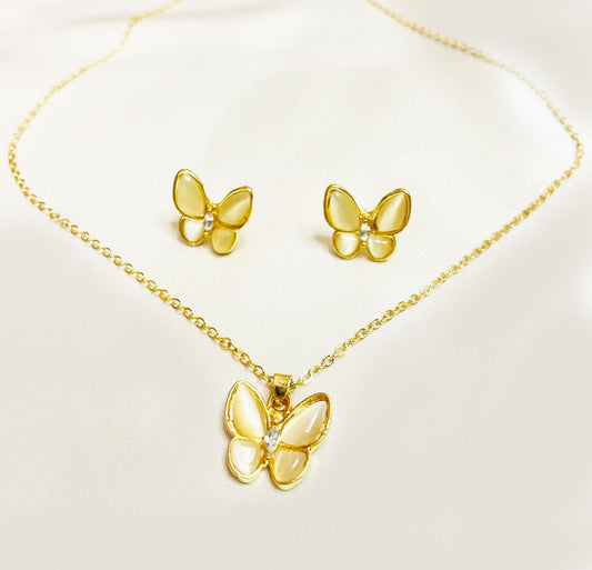 Butterfly Necklace Set