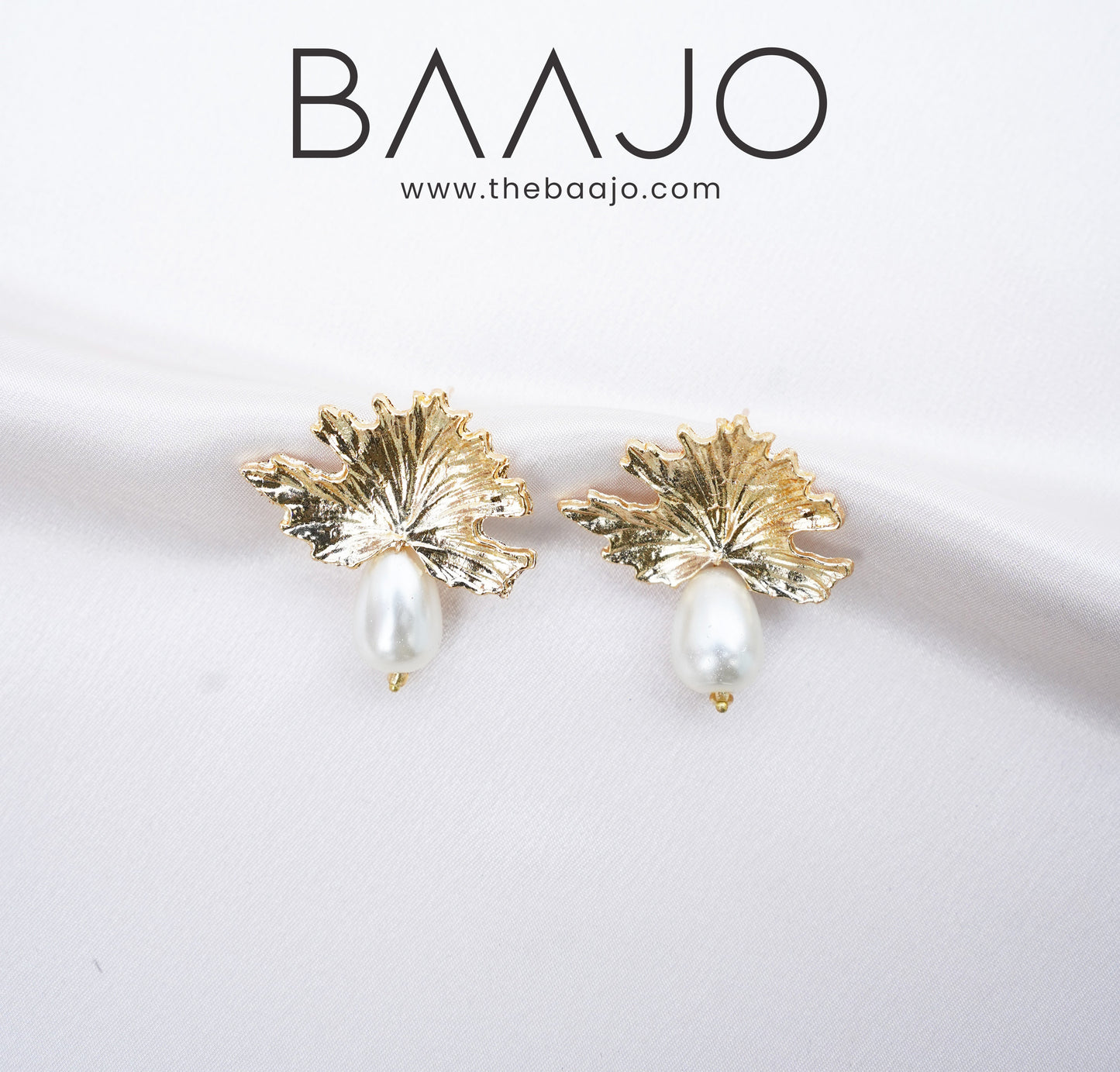 Leaf Pearl Earrings